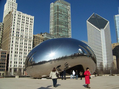 Bean and downtown