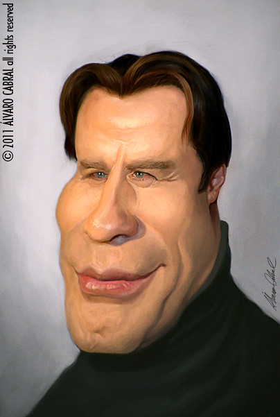 caricatura John Travolta