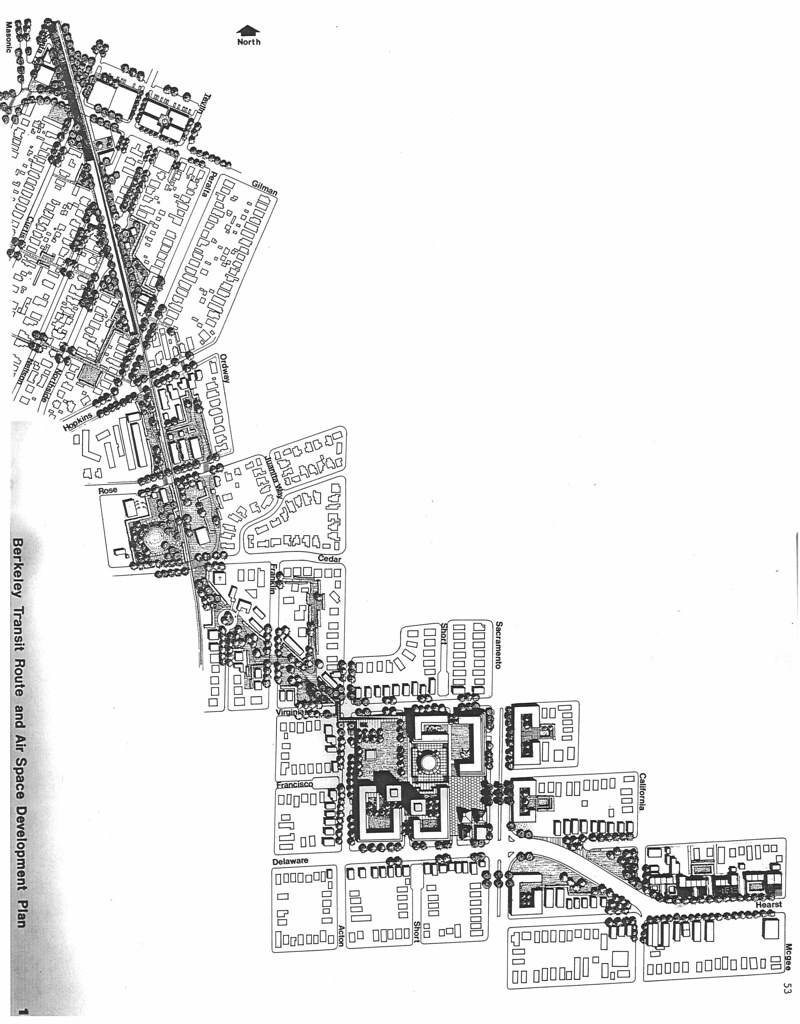 North Berkeley BART air rights development plan (1967) | Flickr