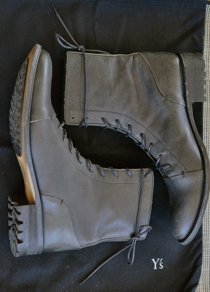 Y's Yohji Yamamoto Combat Boots - a photo on Flickriver