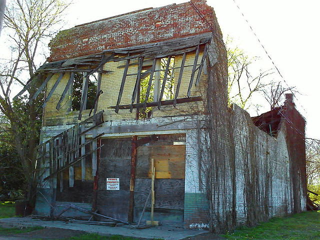 The Remains of The Store Where Emmett Till Met Mrs Bryant - in 2009