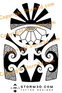 sleeve-tribal-tatoo-images | Polynesian sun tattoo with koru… | Flickr