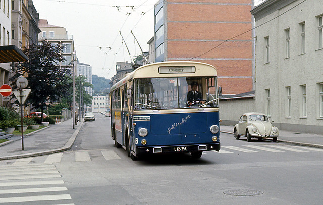 austria - linz trolleybus 46 city centre 74 JL