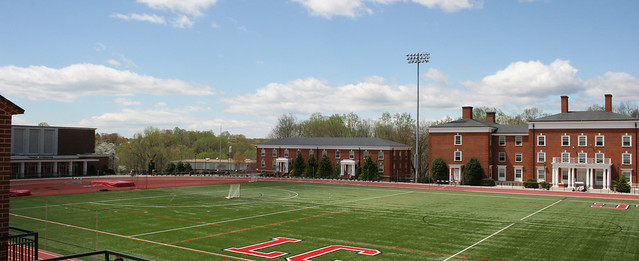Turner Gymnasium, Wake Field House, Freer Hall and McWane Hall on Shellenberger Field