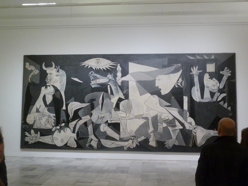 Le fameux Guernica (1937) de Pablo Picasso au musée Reine Sofia à Madrid