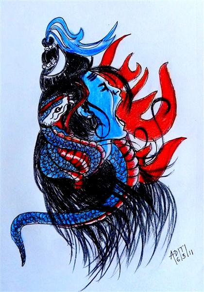 ArtStation - Lord Shiva Line Art-suu.vn