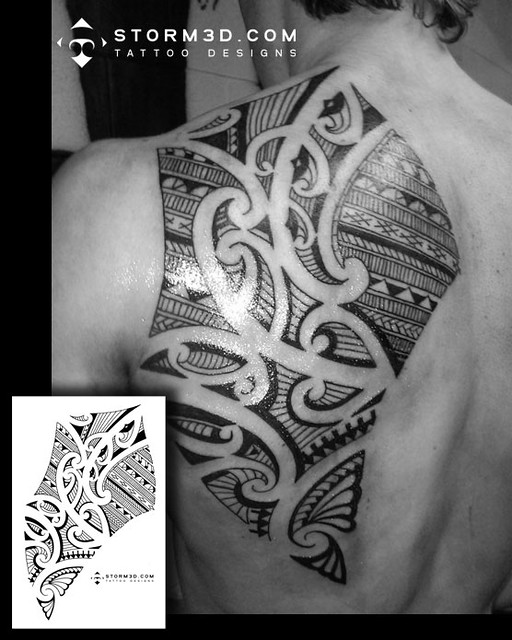 shoulderblade-maori-tattoo-design-flash-pictures | A photo o… | Flickr