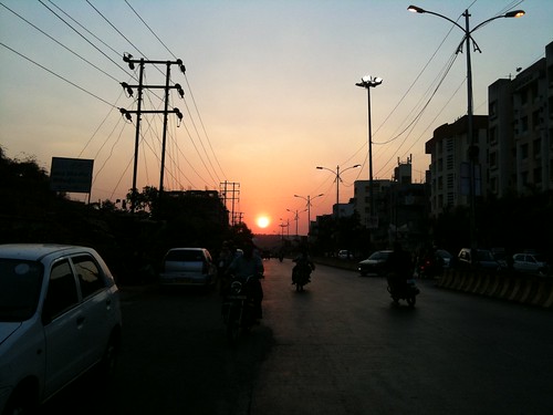 sunset india pune iphone