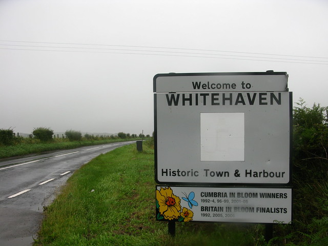 Whitehaven sign post