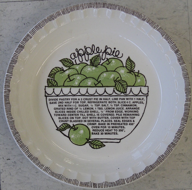 Green Apple Pie Plate