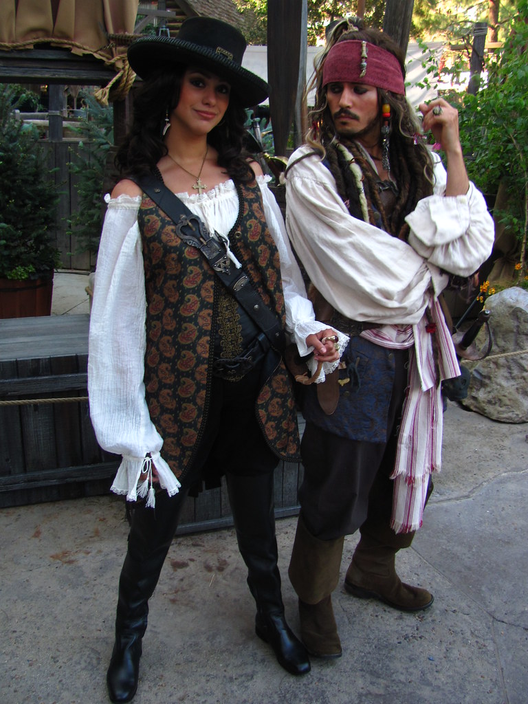 Meeting Angelica and Jack Sparrow at the Pirates of the Caribbean: On Stran...