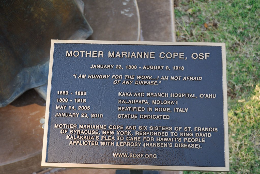 Mother Marianne Cope Plaque | Daniel Ramirez | Flickr
