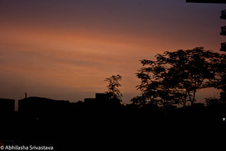 Colors of the Sunset Sky  in Gurgaon