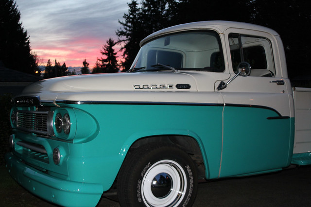 Dodge At Sunset
