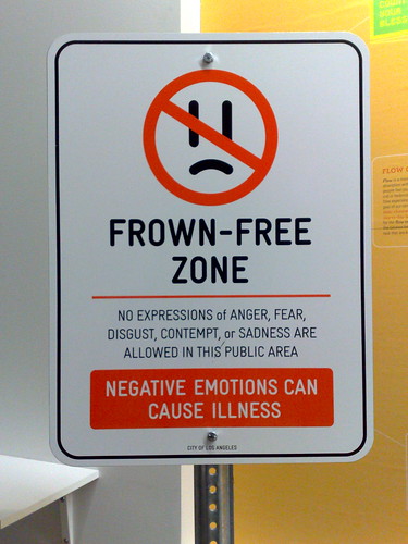 Frown-Free Zone Sign (Hae Jin Lee)