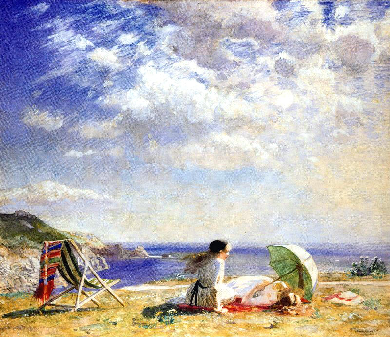 Knight, Laura (English, 1877-1970)   -   Wind and Sun  - 1913   jpg