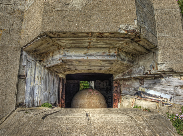 A stone in a bunker - Alderney