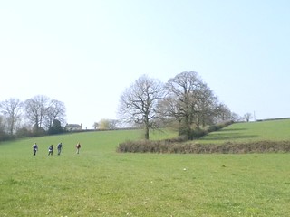 across a field Sevenoaks to Westerham