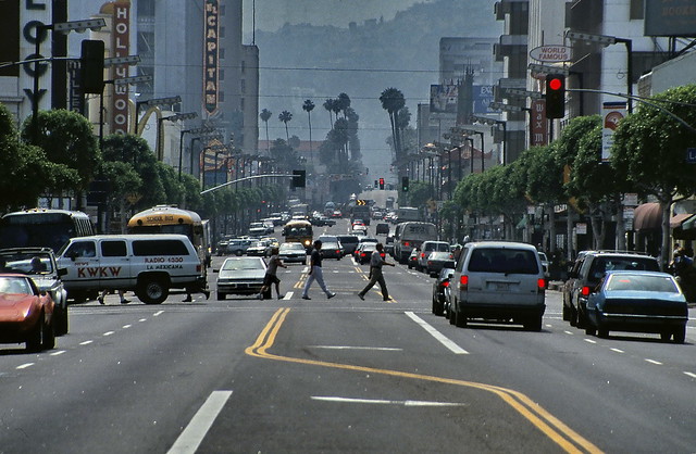 19930613 Kalifornien Los Angeles Hollywood Boulevard Strassen Wege (3)