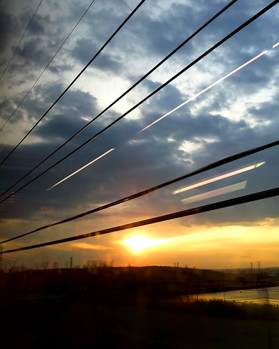sunset train newjersey iphone newjerseytransit iphoneography