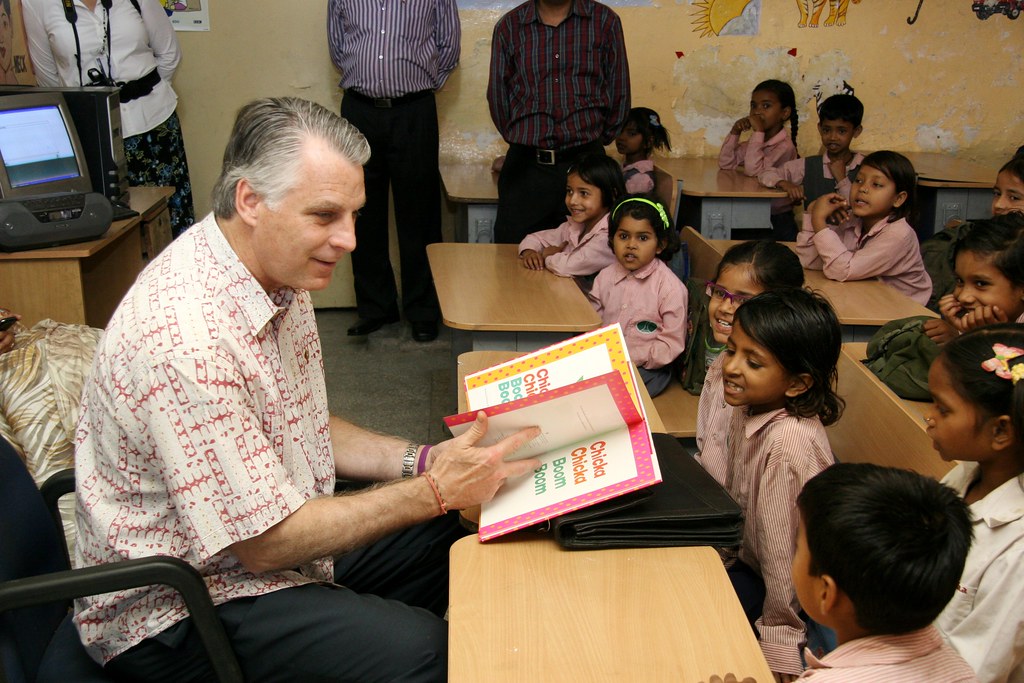 Ambassador Roemer visits education program
