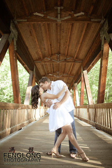Elizabeth + Greg Engagement Session | Vickery Creek | Roswell Wedding Photographer