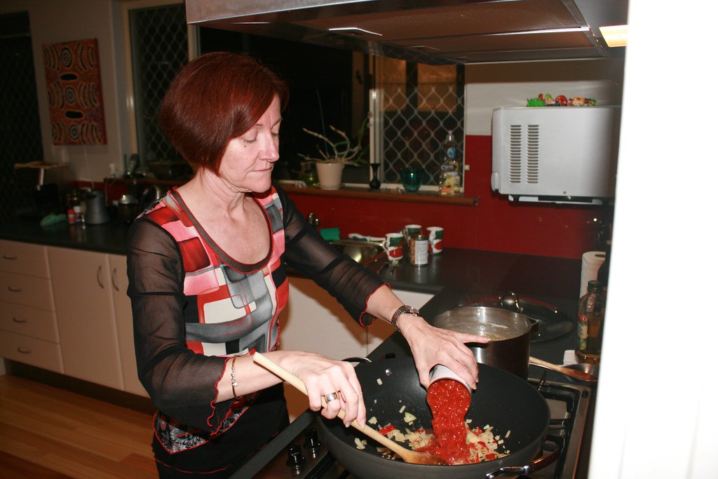 Rachel cooking