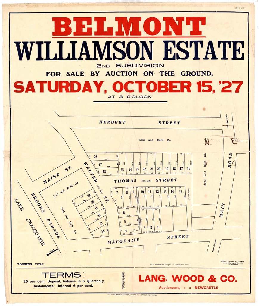 M1632 - Belmont Williamson Estate, Saturday October 15 1927.