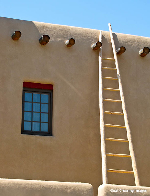Ladder on the Taos Plaza