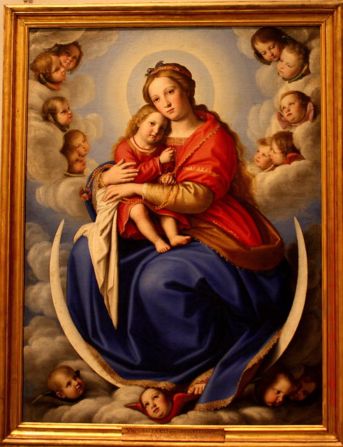 Giovanni Battista SALVI detto il SASSOFERRATO, La Madonna col Bambino