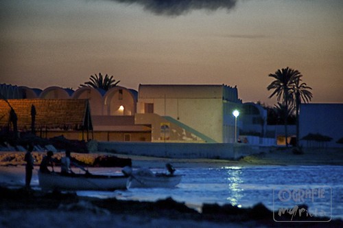 Fishing sunset 1 by garfie76, colors tunisia djerba grafiemypicha
