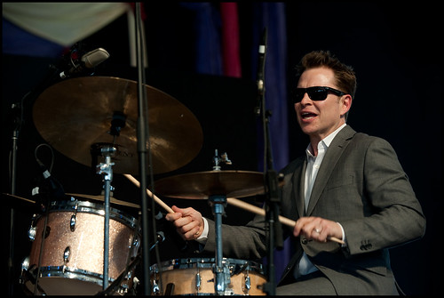 Stanton Moore at Jazz Fest 2014. Photo by Ryan Hodgson-Rigsbee www.rhrphoto.com