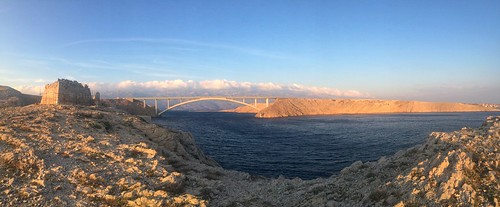 apple iphone 5s iphone5s croatia bridge pag island panoramic sunset fort ruins panorama snapseed sea