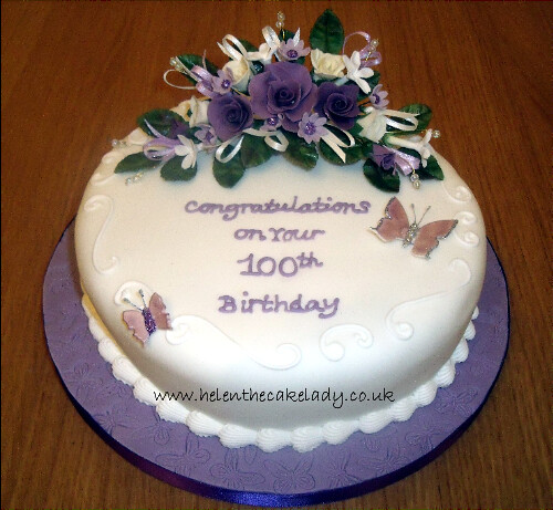 100th round birthday cake