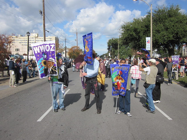 WWOZ 30th Birthday Parade Line Up Banners