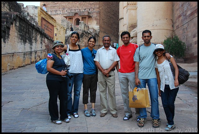 With the guide who took us around Mehrangarh fort