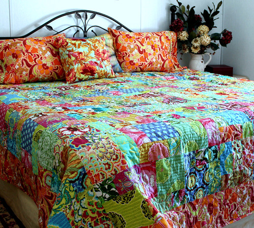 Bed Quilt Ensemble | Gorgeous queen size bed quilt ensemble.… | Flickr
