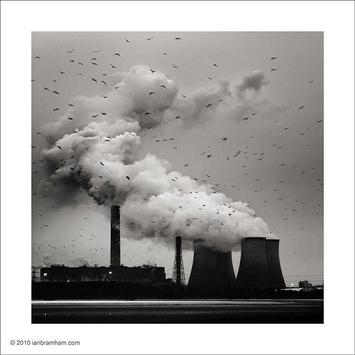 Power Station at Dusk by Ian Bramham