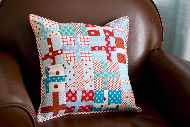Red & Blue Cross Pillow – Pillow Talk Swap 4