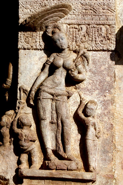 Relief on the wall of Virupaksha Temple, Pattadakal