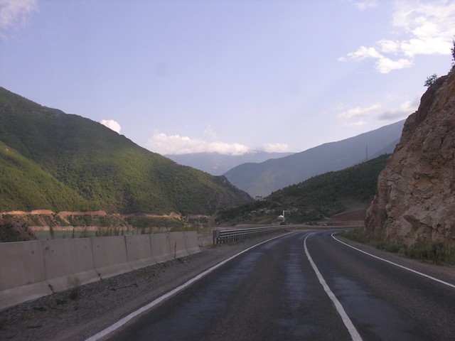 Artvin road in the mountains