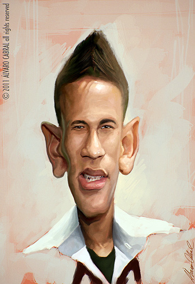 Neymar caricatura