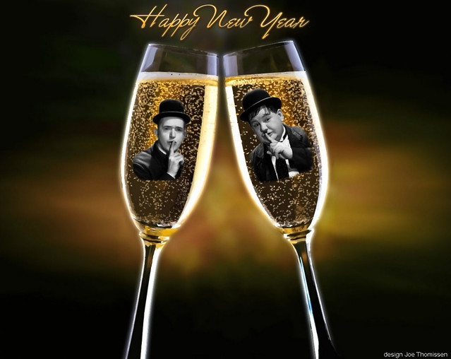 Stan laurel & Oliver Hardy`s Happy New Year wishh