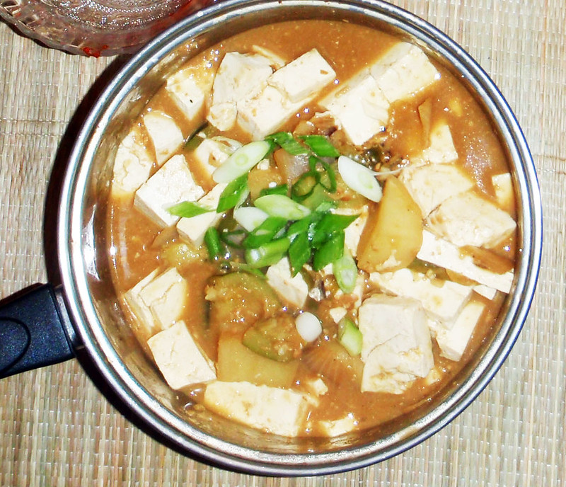 Chris Forrester's doenjang jjigae (soybean paste and tofu stew)