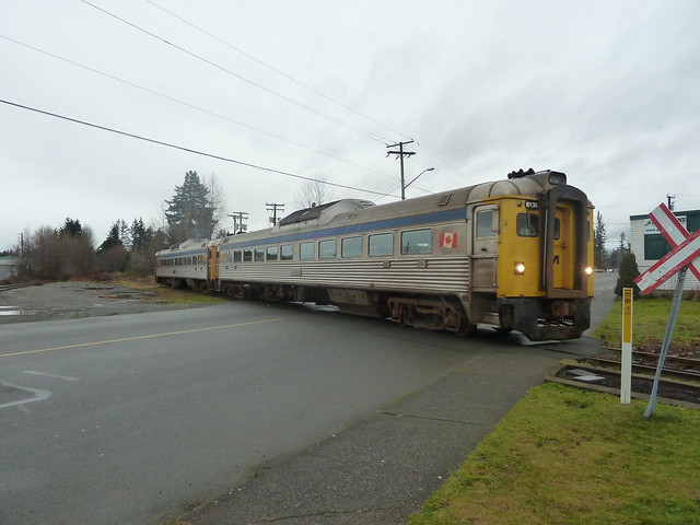 VIA Rail Train at Cumberland Road Crossing