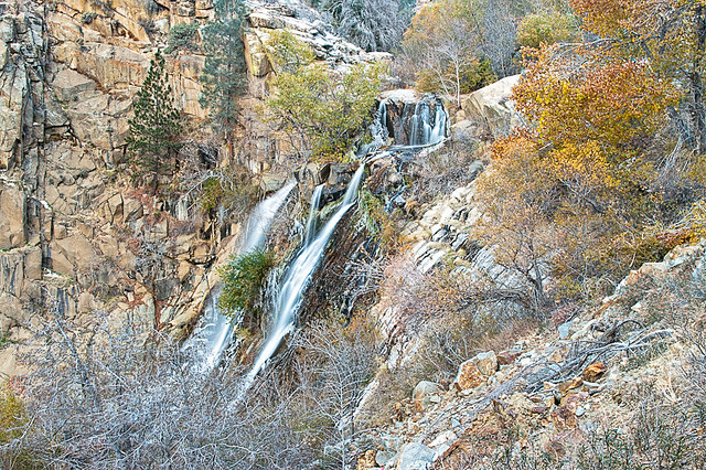 South Creek Falls, just before it merges with the Kern River
