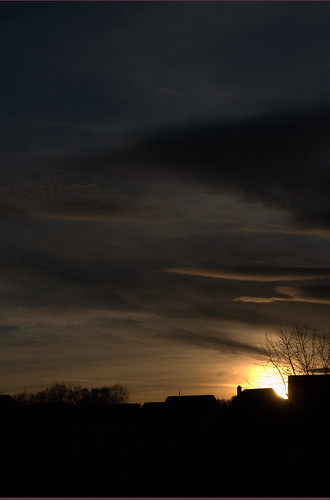 light sunset sun home colors clouds backyard