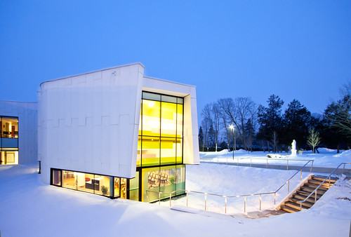 winter light white snow color colour glass st yellow architecture modern night sisters landscape joseph religious glow exterior contemporary board religion cement chapel sacred architects beacon peterborough motherhouse teeple tgamphotodeskarchitecture winsisters