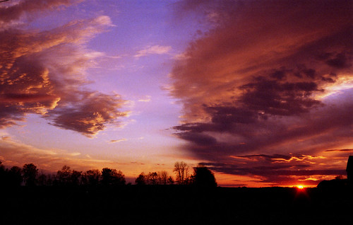 sunset film skyscape nikonft2