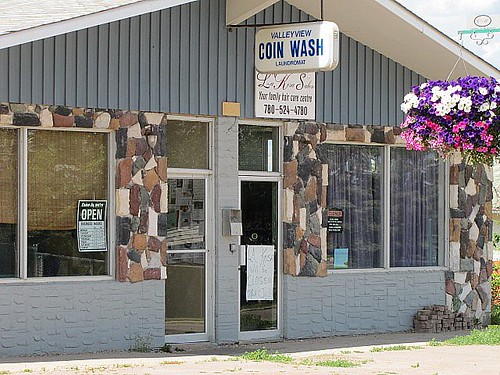 flowers canada reflection stone laundry alberta laundromat smalltown valleyview plasticsigns